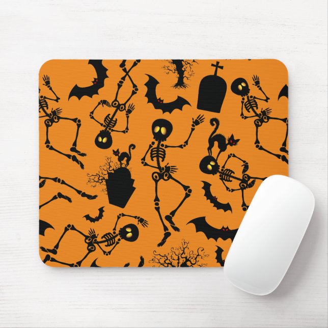 Halloween Skeletons Macabre Dance Musmatta (Med mus)
