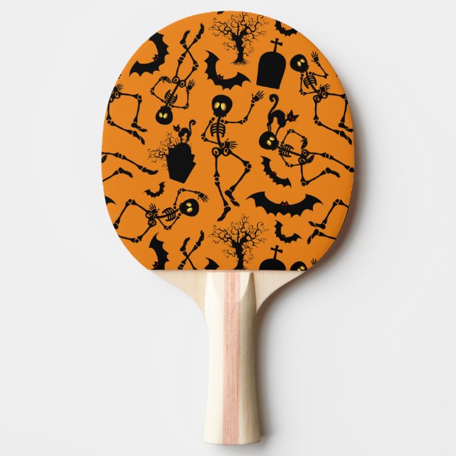 Halloween Skeletons Macabre Dance Pingisracket (Framsidan)