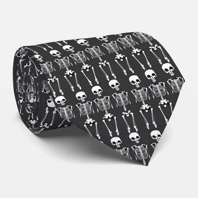 Halloween Skeletons Tie Slips (Rullad)