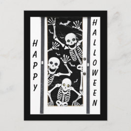 Halloween Skeletons Vykort