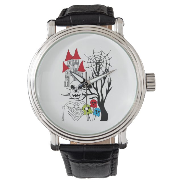 halloween skelett armbandsur (Framsida)