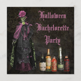 Halloween skelett- brudBachelorette party Inbjudningar