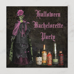 Halloween skelett- brudBachelorette party Inbjudningar