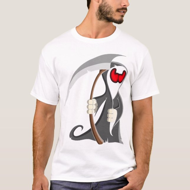 Halloween skelett Död T Shirt (Framsida)