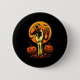 Halloween skelett gamer video spelkontroll B Knapp