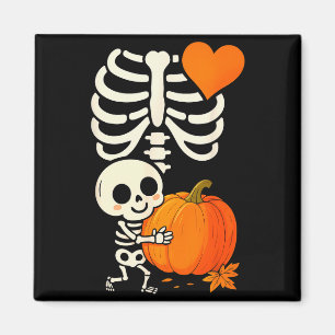 Halloween skelett graviditets tillkännagivande Sok Magnet