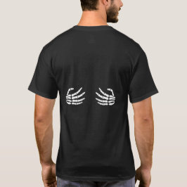 Halloween Skelett Hand T-Shirt | Rolig Skräck Pu