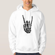 Halloween skelett hand Unisex vuxen sweatshirt