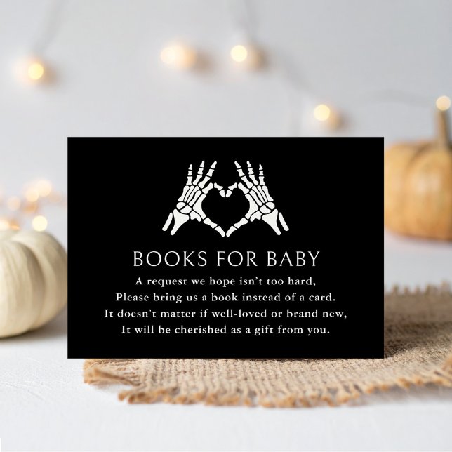 Halloween skelett händer böcker för bebis tilläggskort (Skapare uppladdad)