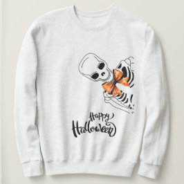 Halloween-skelett i fluga - Glad Halloween T Shirt