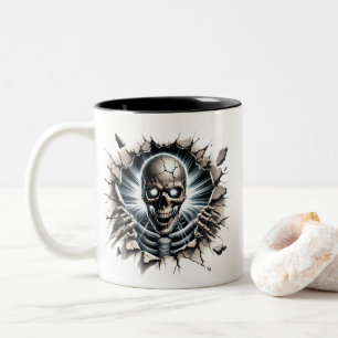 Halloween Skelett Kaffe Mugg