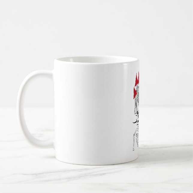 halloween skelett kaffemugg (Vänster)