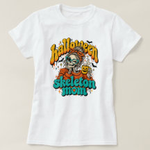 Halloween skelett mamma retro kaffe rolig