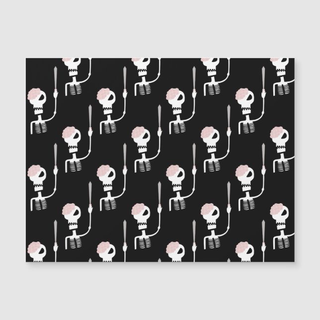 Halloween-skelett med svärd (Framsida)