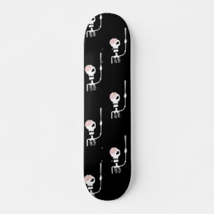 Halloween-skelett med svärd mini skateboard bräda 18,5 cm