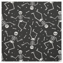 Halloween skelett mönster tyg