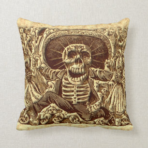 Halloween skelett- pirat kudde
