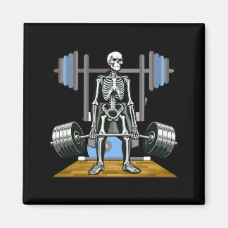 Halloween skelett regeringsbyrådlift Roligt Magnet