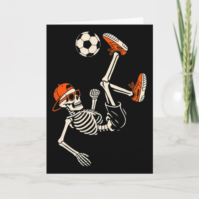 Halloween-skelett Rollig fotbollströja för tonårin Kort (Framsida)