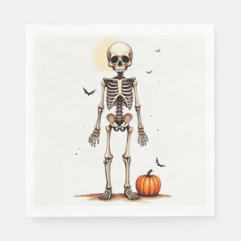 Halloween skelett servetter