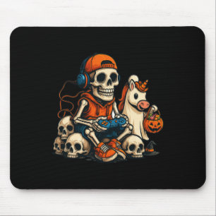 Halloween skelett spelare video spelande spöke Hal Musmatta