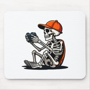 Halloween skelett-spelare videospel 1 musmatta