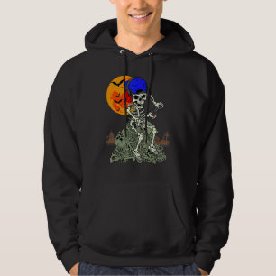 Halloween Skelett Spelare Videospel Pojkar Barn To Hoodie