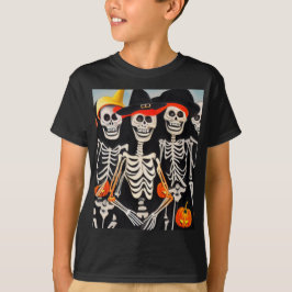Halloween Skelett T Shirt
