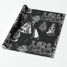 halloween skelett toile rococo antique skalle