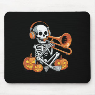 Halloween skelett trombon trombonist musmatta
