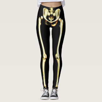 Halloween skelettbalkar leggings