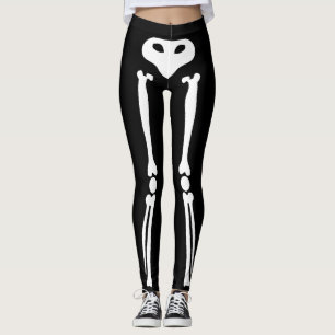 Halloween skelettdamasker leggings