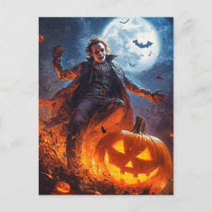 Halloween Sketch Affisch. Vykort