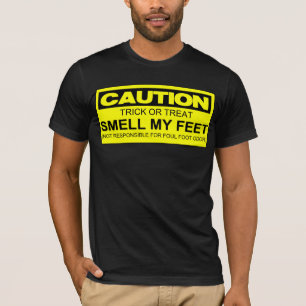 HALLOWEEN SKJORTA: LUKTA MIN FOT TEE SHIRT