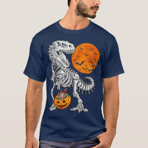 Halloween-skjortor för Boys Kids Dinosaur Skeleton T Shirt