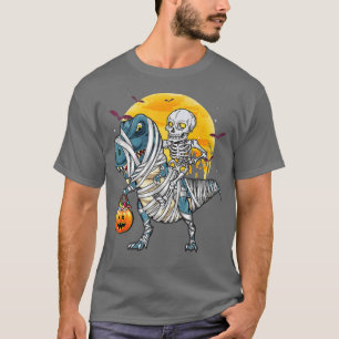 Halloween-skjortor för BoysDinosaur Skeleton T rex Shirt