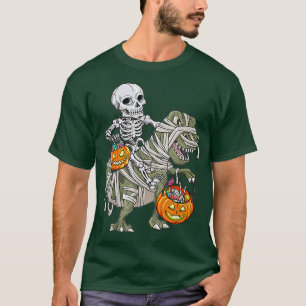 Halloween-skjortor för BoysDinosaur Skeleton T rex Shirt
