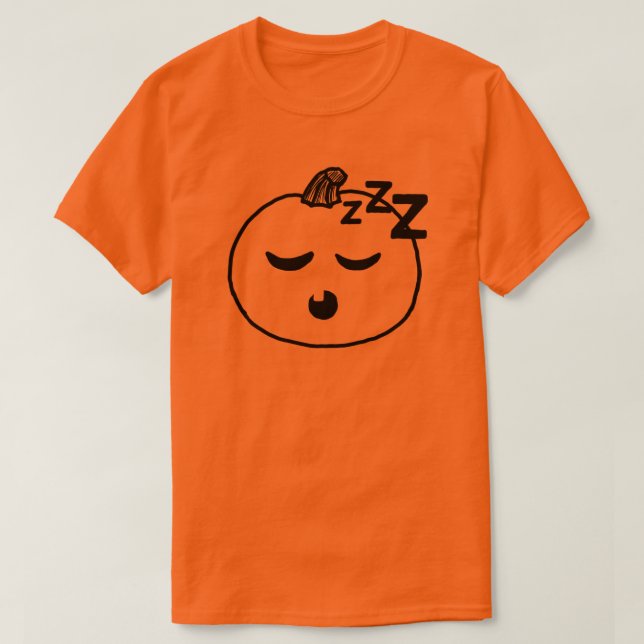 Halloween-skjortpumpa sömnig kemilärare t shirt (Design framsida)