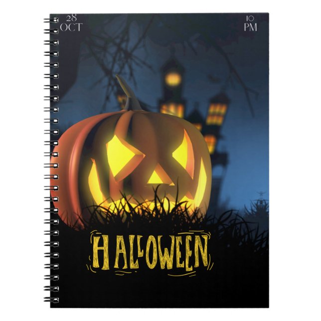 Halloween skolanteckningsbok  anteckningsbok (Framsidan)