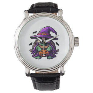 Halloween Sköldpadda Sköldpadda Häxa Hatt Kostym K Armbandsur