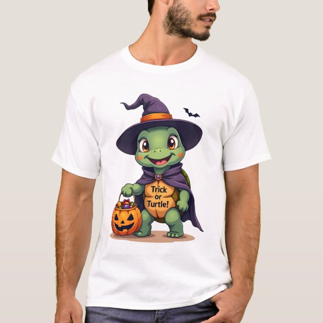 Halloween-sköldpadda T Shirt (Framsida)