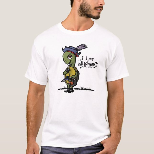 Halloween sköldpaddaskjorta t-shirt (Framsida)
