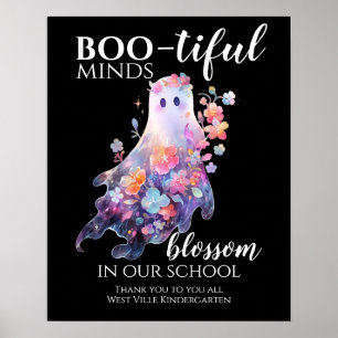 Halloween Skolpersonal Tack Poster