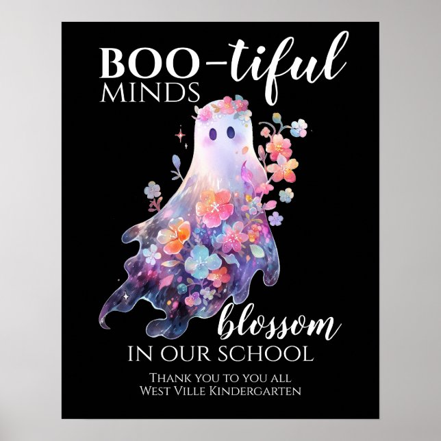 Halloween Skolpersonal Tack Poster (Framsidan)