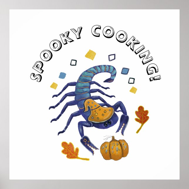 Halloween-skorpion Poster (Framsidan)