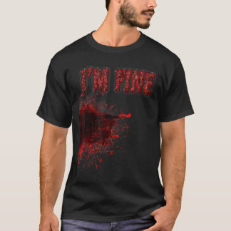 Halloween skräck blod fläck sår blod skada Im T Shirt