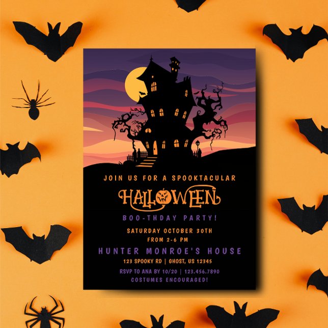 Halloween Skräck-födelsedagsfest Inbjudan (Skapare uppladdad)