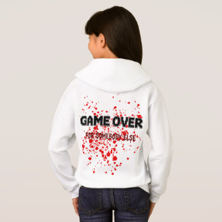 Halloween Skräck Hoodie – “Game Over för Någon” T Shirt