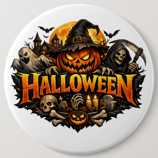 Halloween-skräck Knapp