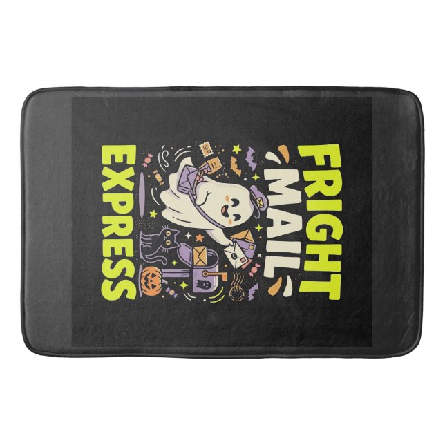 Halloween Skräck Mail Express Badrumsmatta (Framsidan)